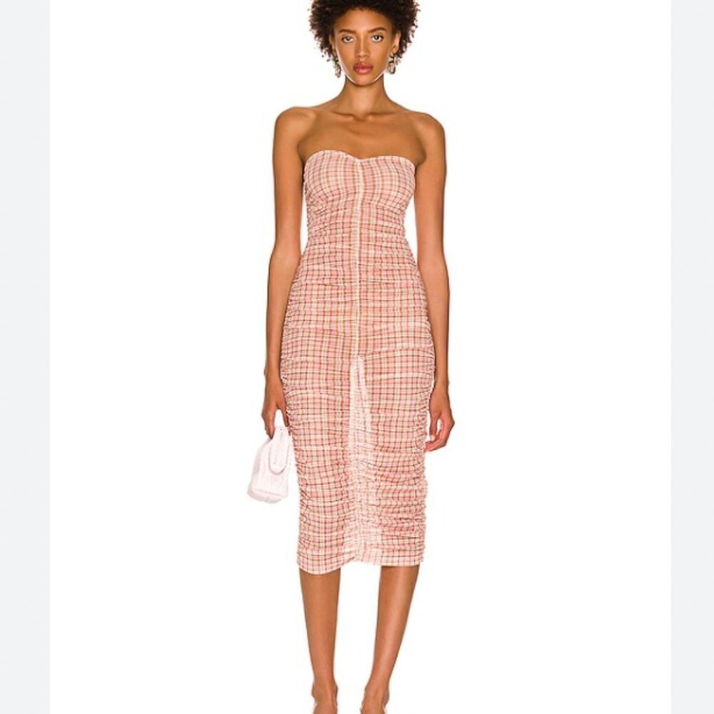 Miaou Renzo Dress in Baby Plaid